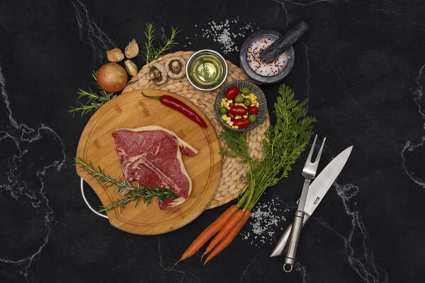 Beef T-Bone Steak 2x Premium Yearling Angus