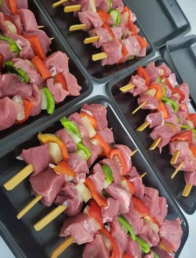 Pork Kebabs - Plum 4x Pineapple Plus Veg
