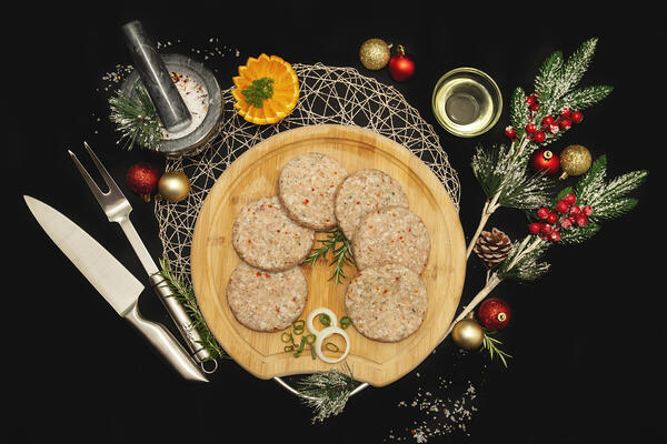 Chicken Burger Patties Roast Chicken Flavour