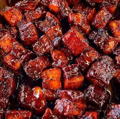 Pork Belly Pieces 1 kg In Plum Marinate